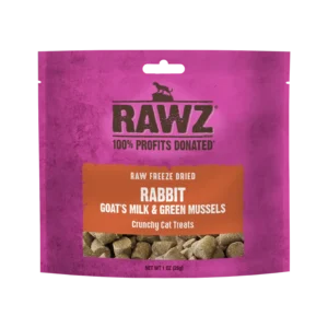 Freeze Dried Rabbit, Goat's Milk & Green Mussels Crunchy Cat Treats 1 oz
